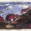 Am Berghang - Aquarell - 18 x 24cm - 2002