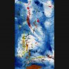 Windspiele - Acryl auf Papier - 15 x 25 cm 