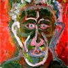 selber leibhaftig - Acryl auf Holz - 64 x 50 cm - 2006