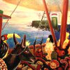 Angler auf der Mole! - Acryl auf Leinwand - 120 x 160 cm 