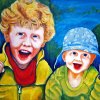 Brüderchen und Schwesterchen - Oel, Lwd - 120 x 160 cm - 15.09.2017