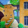  Auf der Zitadelle' - Öl, Lwd - 90x80 cm - 15.04.2022