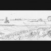 Boddenwiesen II - Bleistift - 10 x 30 cm 