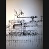 Fensterputzer am Werk - Tusche - 40 x 30 cm 